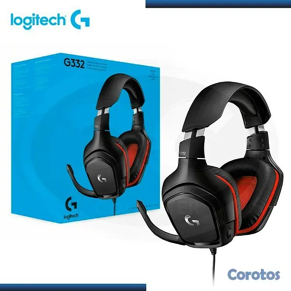 computadoras y laptops - AUDIFONO CON MICROFONO LOGITECH G332 STEREO PARA GAMING,COLOR NEGRO, PESO 280 GR 1