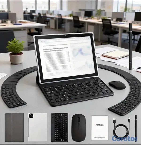 celulares y tabletas - Tablet tipo laptop con accesorios. 10.1 pulgadas, 128gb ROM 12gb RAM. 5G 4