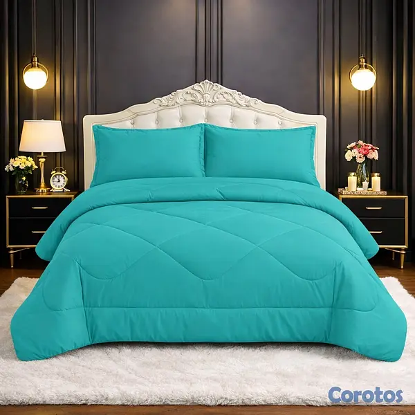 muebles y colchones - juego de colcha 3 piezas para cama de 60  5