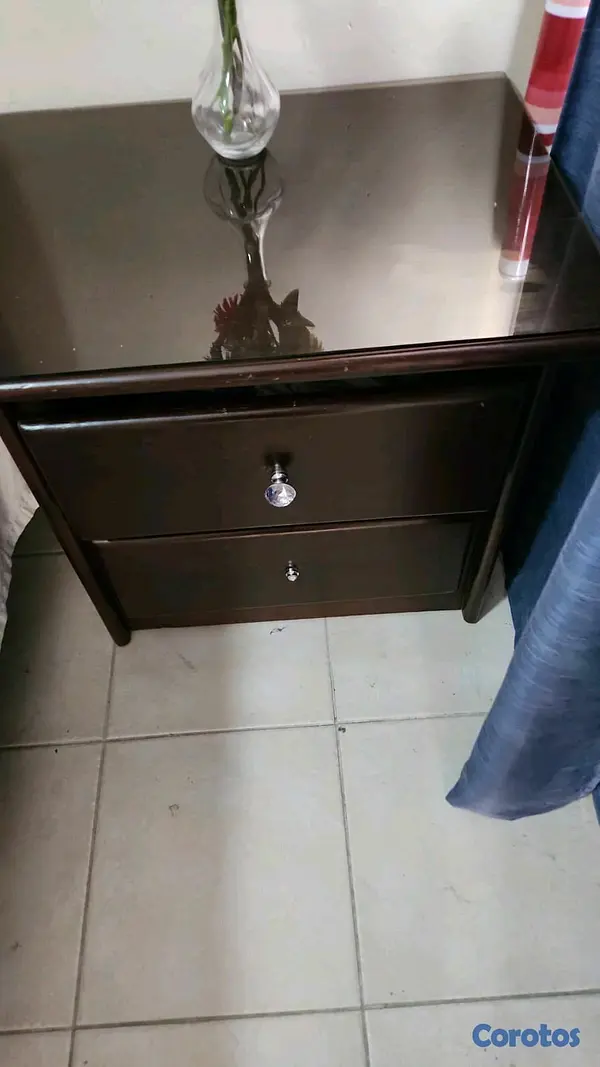 muebles y colchones - juego de habitación en pino tratado. 6