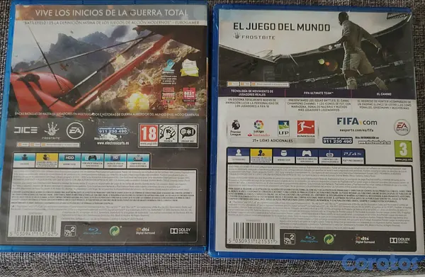 consolas y videojuegos - 🔥 Combo PS4 en venta: Battlefield 1 y FIFA 18 🔥 2