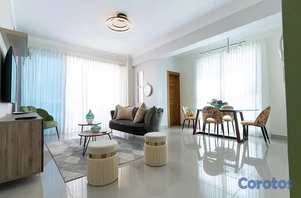 apartamentos - Apartamento amueblado en Evaristo Morales 1