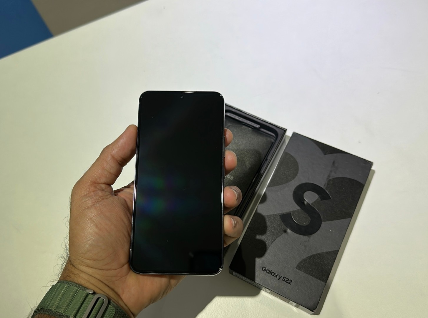 celulares y tabletas -  Samsung Galaxy S22 5G 256GB Negro, Clean imei Desbloqueado, RD$ 26,500 NEG 1