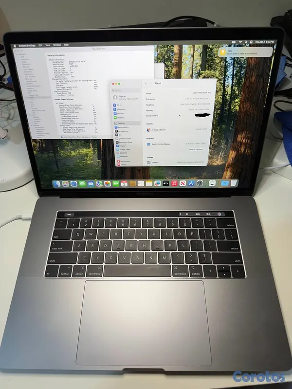 computadoras y laptops - MacBook Pro 2019 15-Inch NO NEGOCIABLE LEER PORFAVOR  3