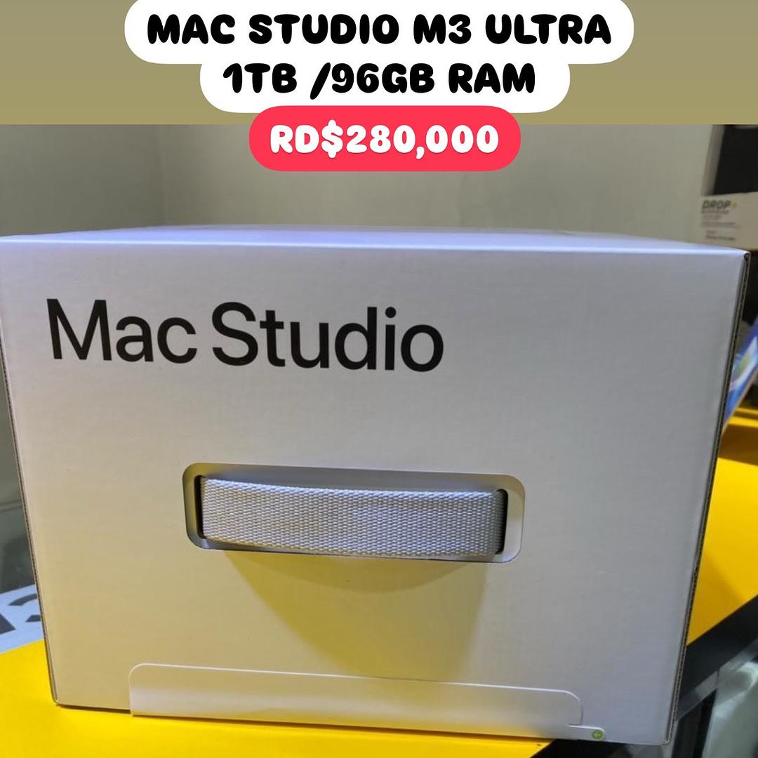 computadoras y laptops - MAC STUDIO M3 ULTRA 1TB /96GB RAM SELLADA ‼️OFERTA