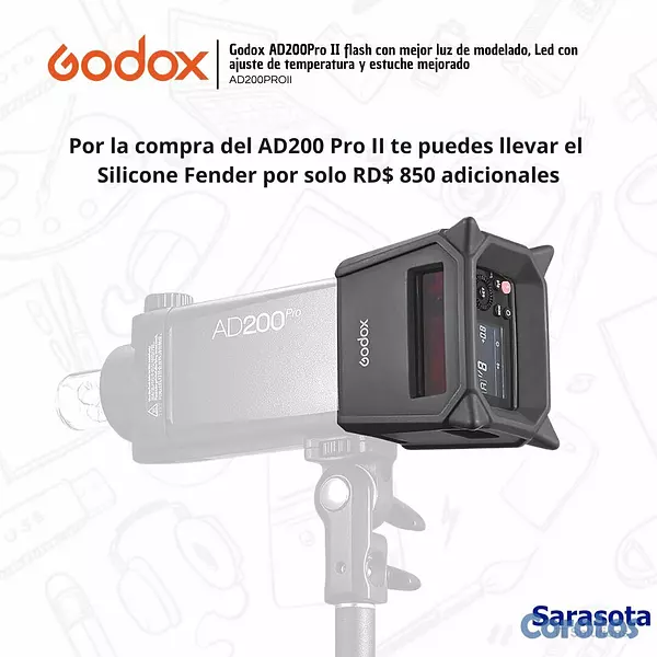 accesorios para electronica - Godox Flash AD200 Pro II 4