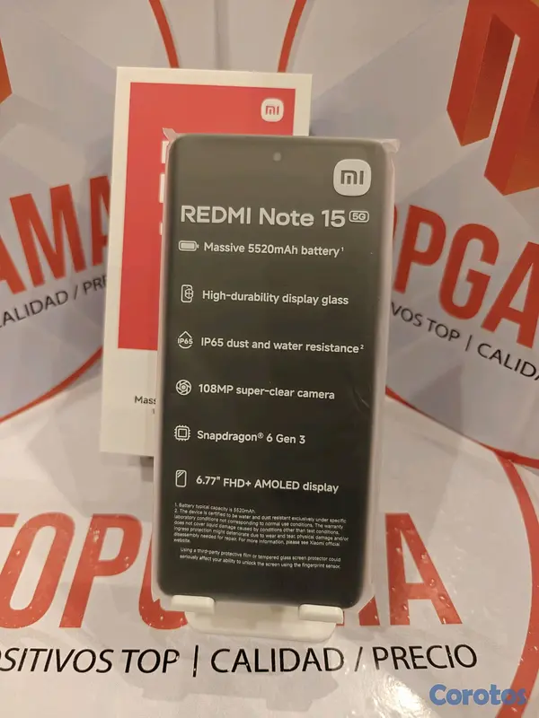 celulares y tabletas - REDMI NOTE 15 5G, 8GB RAM 256GB ROM 8
