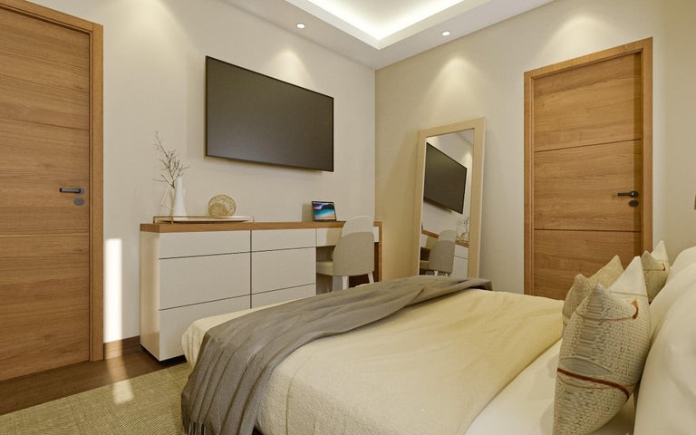 apartamentos - Proyecto en venta Punta Cana #24-1273 un dormitorio, parqueo, piscina, parque.
 2