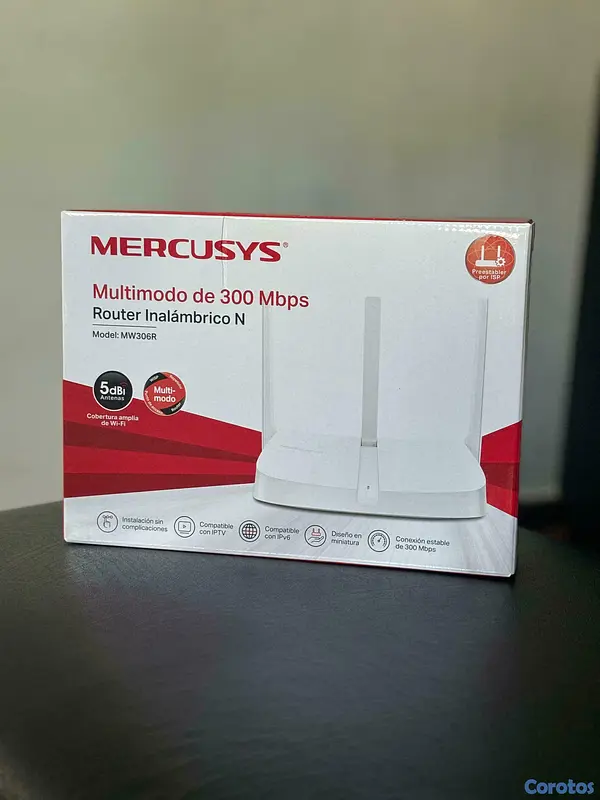 otros electronicos - Router repetidor de internet wifi mercusys mw306r  2
