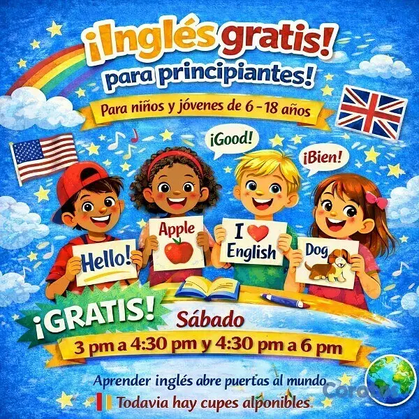 cursos y clases - 🇬🇧✨ ¡Clases de inglés GRATIS para niños y jóvenes! 2