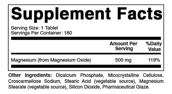Salud y Equipamiento Médico - Oxido Magnesio 180tab Best 2
