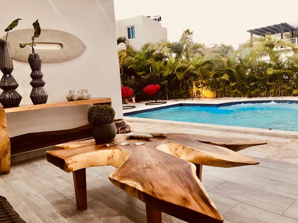 casas vacacionales y villas - villa encantadora a 5 minutos de la playa en un residencial super acogedor 1