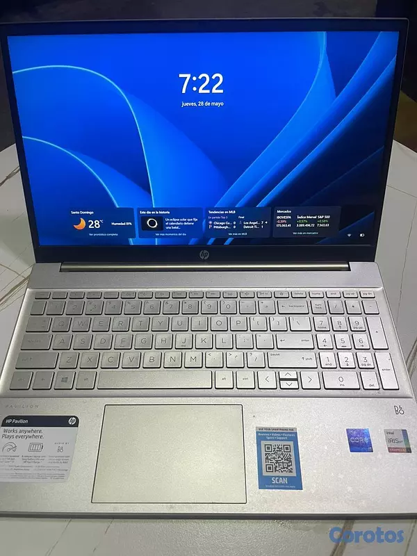 computadoras y laptops - HP Pavilion 15.6 FHD Touch, Intel Core i7-1165G7,  2