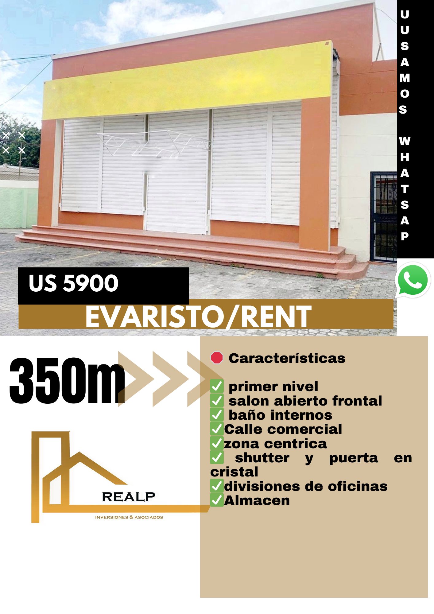 oficinas y locales comerciales - Alquiler local céntrico en Evaristo  0