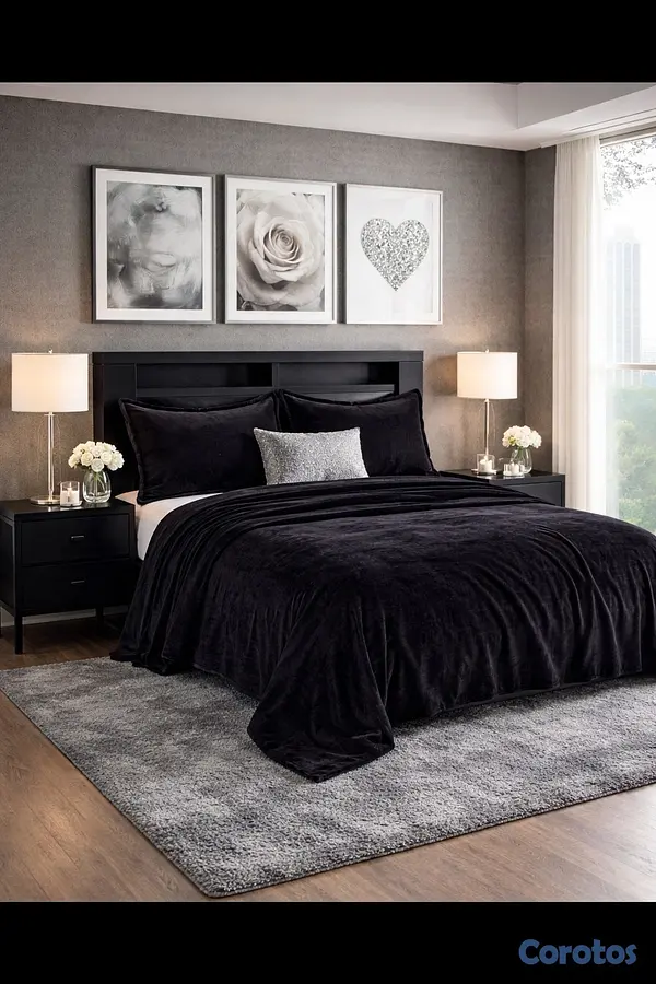 decoración y accesorios - juego de frisas suave para cama de 60 3