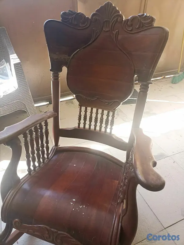 muebles y colchones - Juego de Mesedora en caoba 2