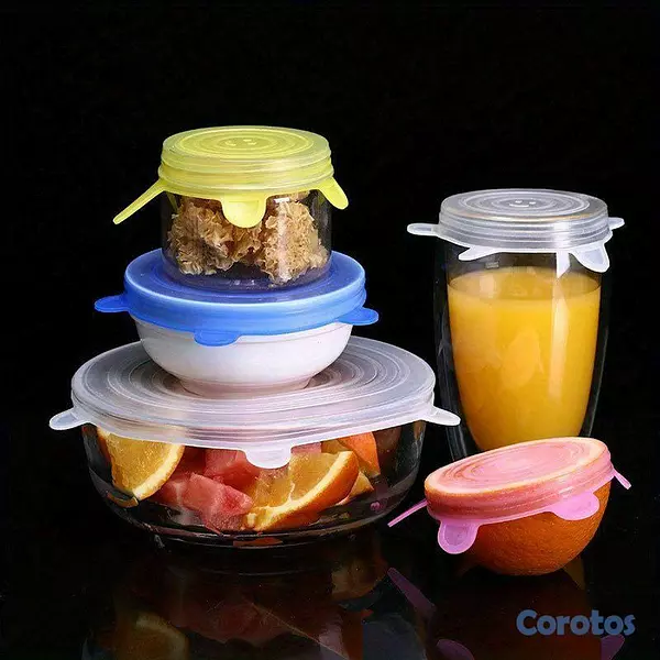 cocina - Tapas de silicon 6 en 1 2