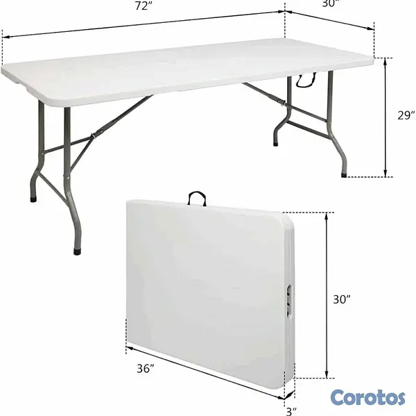 herramientas, jardines y exterior - Mesa plástica plegable  2