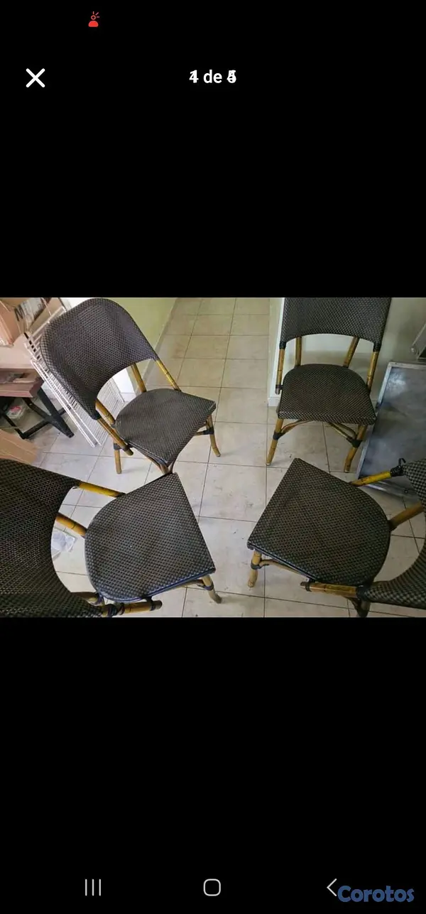 decoración y accesorios - sillas en bambu y ratas para negocios o hogar en venta excelente precio  3