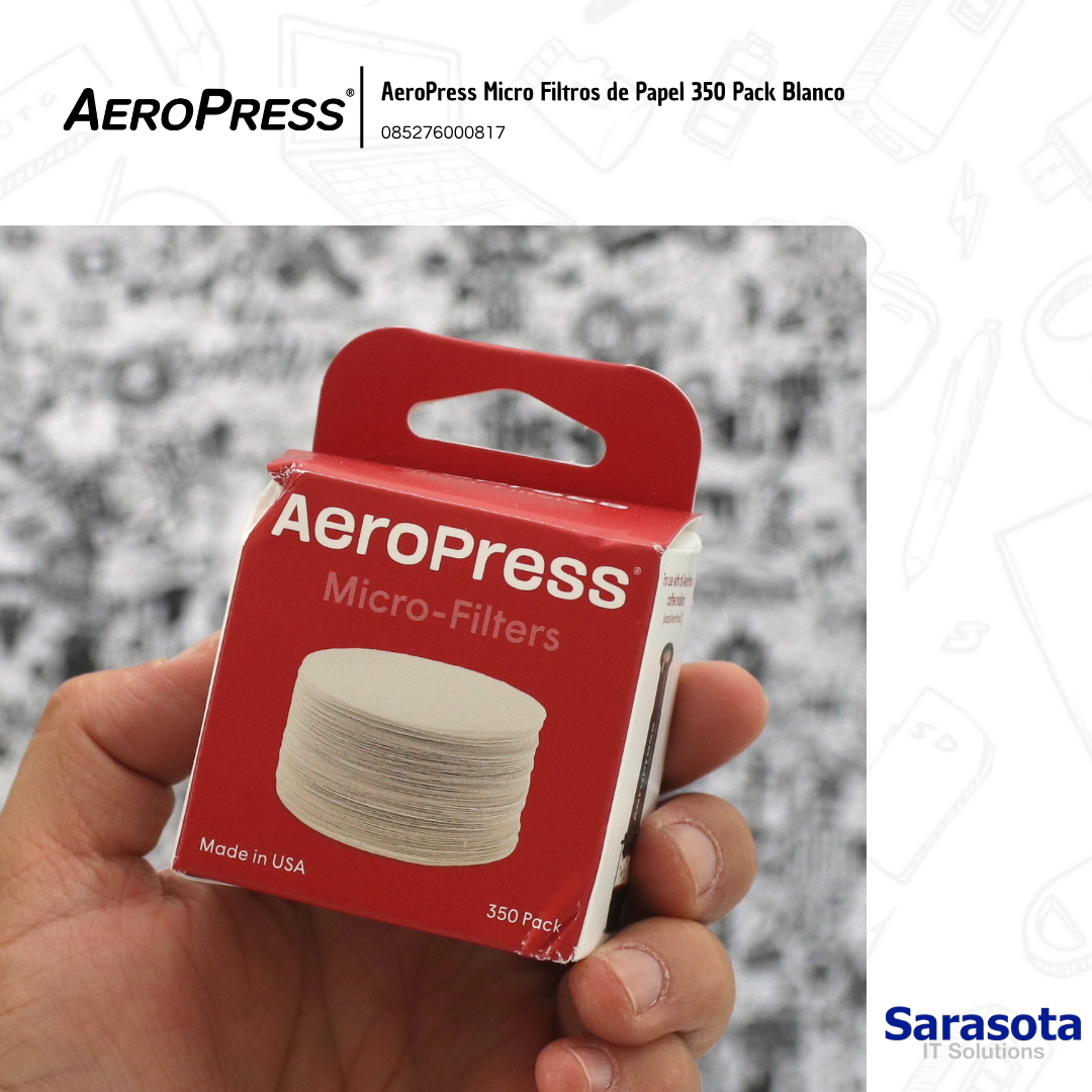accesorios para electronica - AeroPress Micro Filtros de Papel 350 Pack Blanco