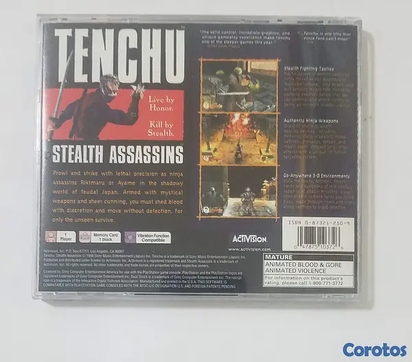 consolas y videojuegos - Tenchu: Stealth Assassins de PlayStation 1 (PS1)  3