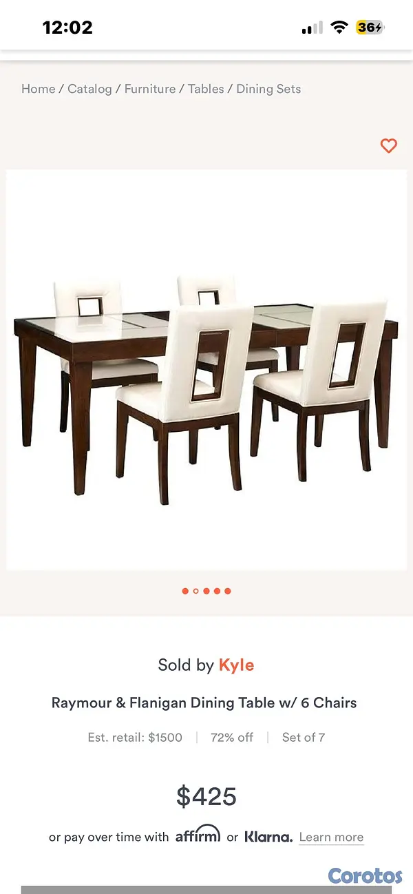 muebles y colchones - comedor moderno de lujo expansible a 8 sillas  2