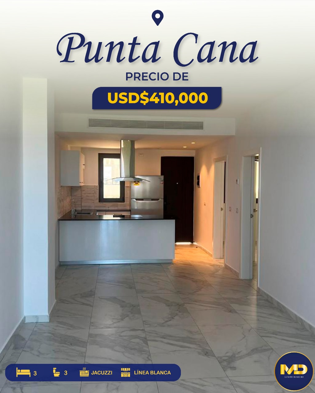 penthouses - Penthouses en Cana Rock star| línea blanca| piscina| Terraza + jacuzzi| confotur 0