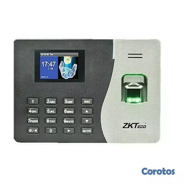 equipos profesionales - Reloj Biometrico Ponchador De Asistencia ZKTeco reloj digital de huellas. 9