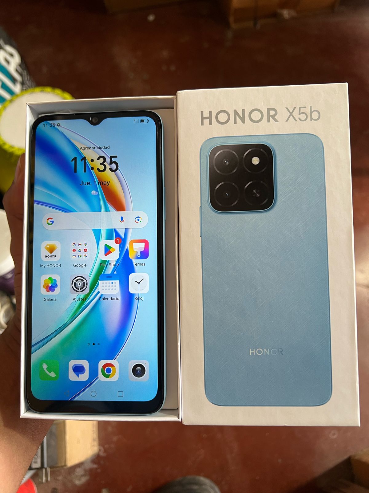 celulares y tabletas - honor x5b 128gb almacenamiento 4+3 memoria ram desbloqueado  0