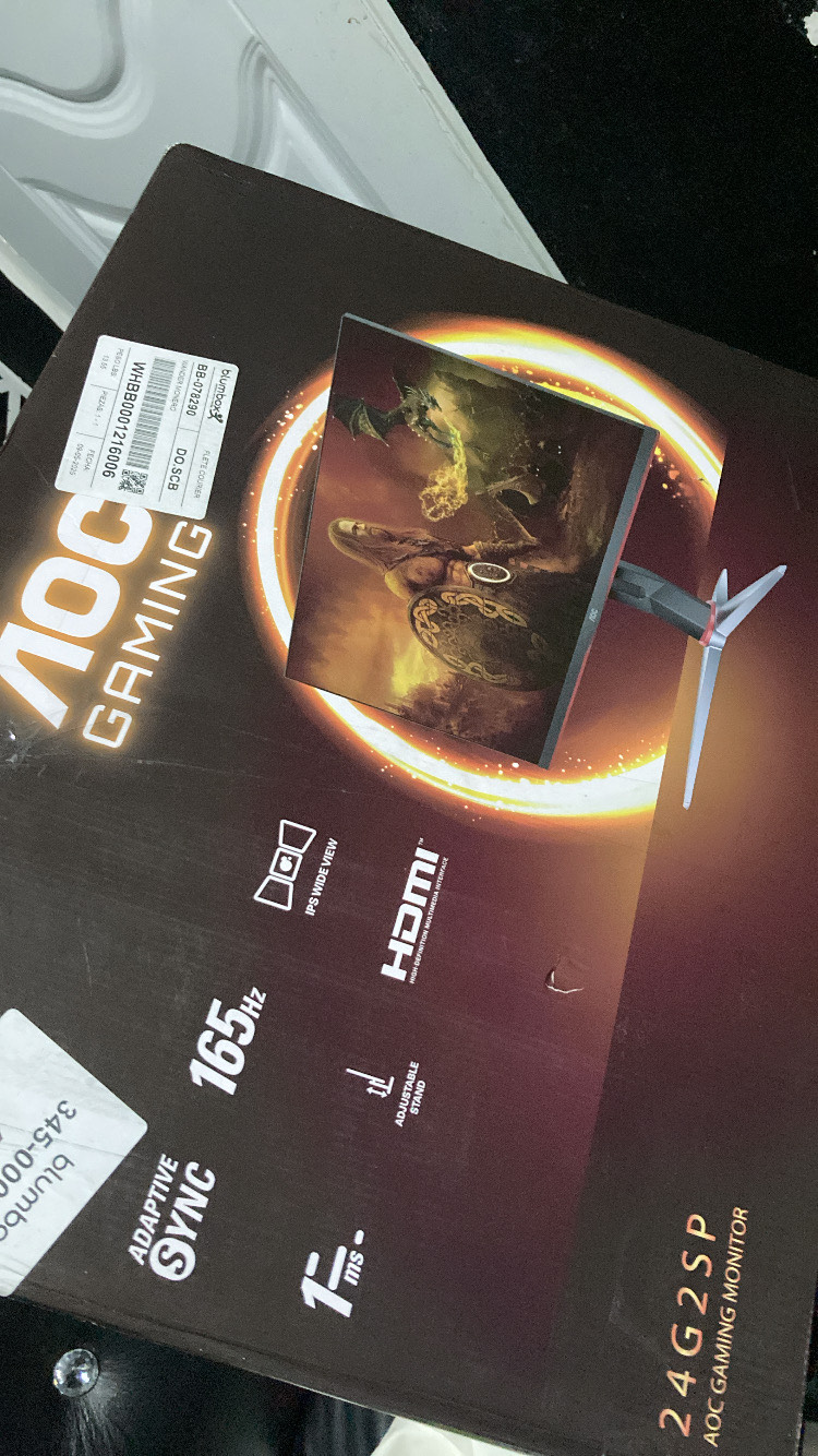 computadoras y laptops - Monitor Gaming Aoc c24g2 165hz