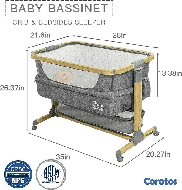 muebles - MOISES / CUNA SKIN PARA BEBE CON COLCHON 3