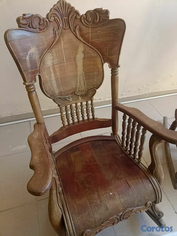 muebles y colchones - Juego de Mesedora en caoba 3