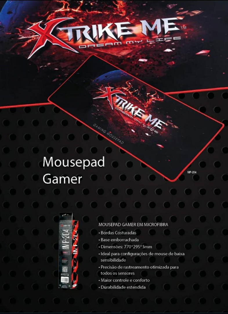 computadoras y laptops - MOUSE PAD GAMING ALTA DENSIDAD 770MM W XTRIKE ME
MP204 0