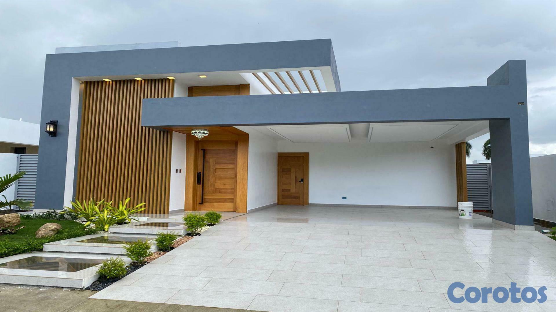 casas - Vendo moderna casa con piscina en residencial privado en Gurabo 1