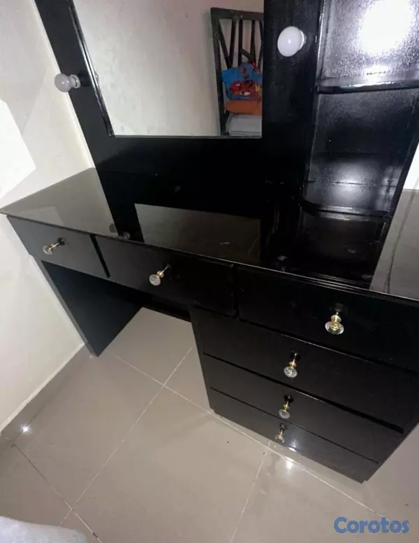 muebles y colchones - Vanity negro  2