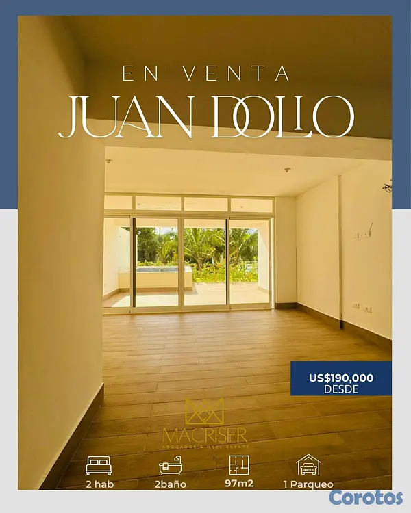 apartamentos -  APTO EN JUAN DOLIO DESDE US$ 190,000-NUEVO LISTO  5