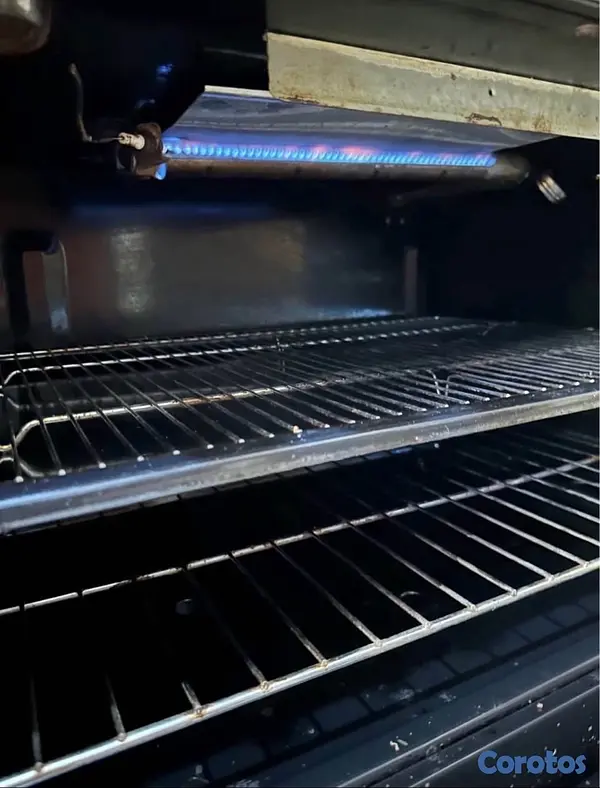cocina - ESTUFA USADA DE 30 CROMADA 5 HORNILLAS GRATINADOR MÁS HORNO  6