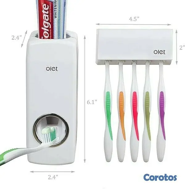 decoración y accesorios - DISPENSADOR DE CEPILLO TOOTHPASTE DISPENSER JX-200 3