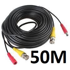 camaras y audio - Cable BNC CCTV para camara de seguridad de 50 metros 0