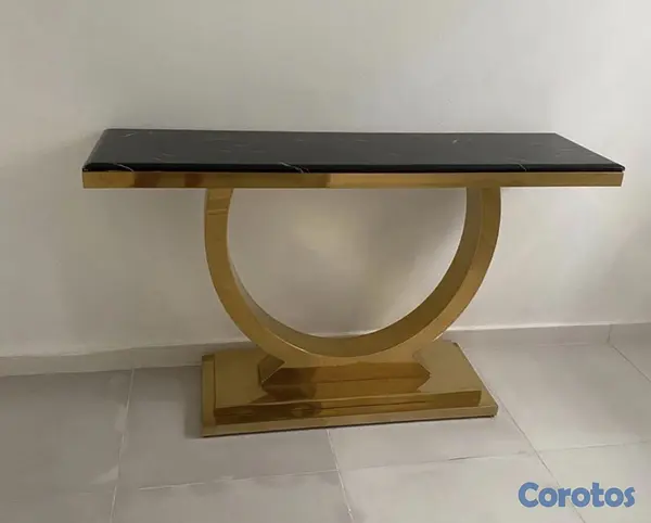 decoración y accesorios - Vendo juego de mesa de centro, mesa lateral y repisa. 2