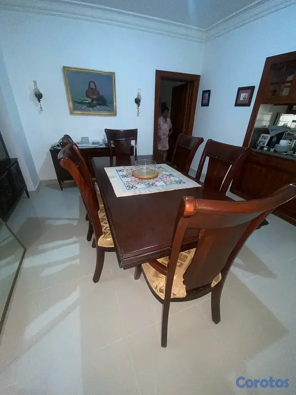 muebles y colchones - comedor de caoba  3