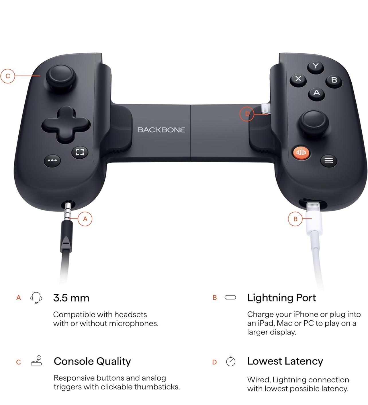 consolas y videojuegos - back bone gen 2 para iPhone  1