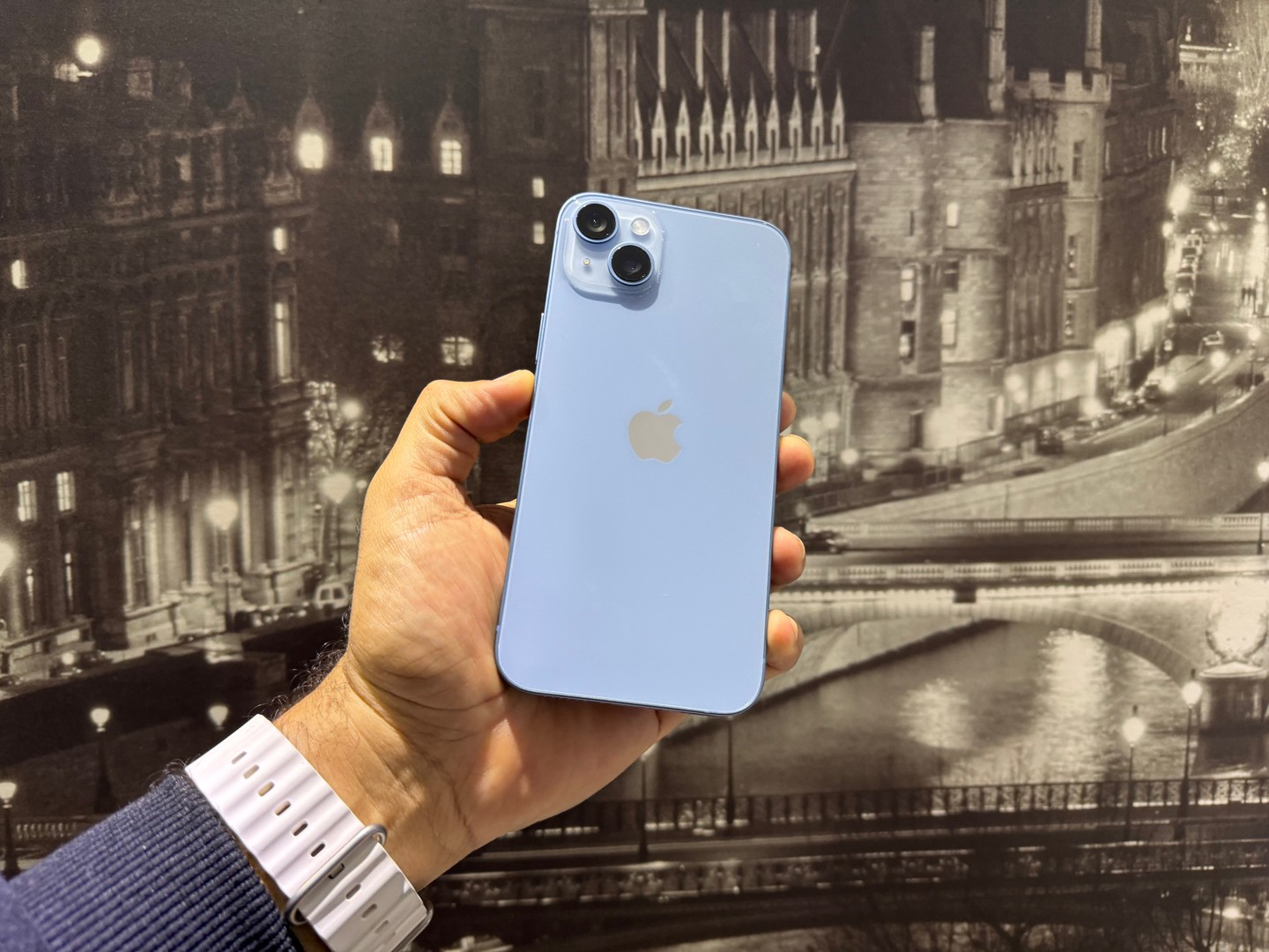 celulares y tabletas - Vendo iPhone 14 PLUS 128GB Azul, Desbloqueado, Garantía, RD$ 47,500 NEG 0