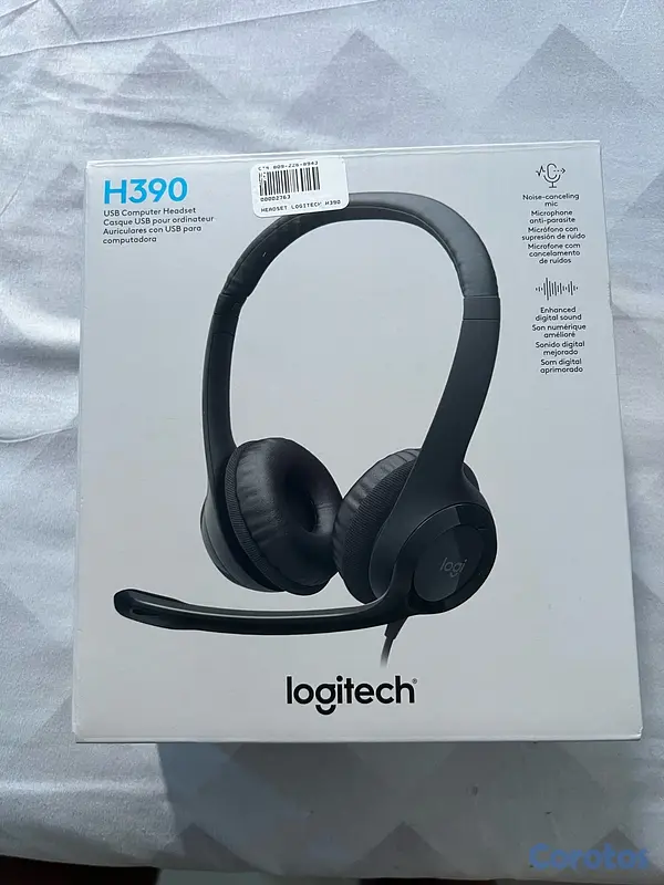 camaras y audio - 🎧 Auriculares USB Logitech H390 – Sonido Claro y Profesional 3