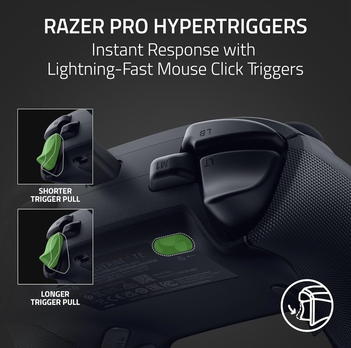 consolas y videojuegos - 🎮 Razer Wolverine V3 Tournament Edition-Controlador Gaming para Xbox/PC (Nuevo) 8