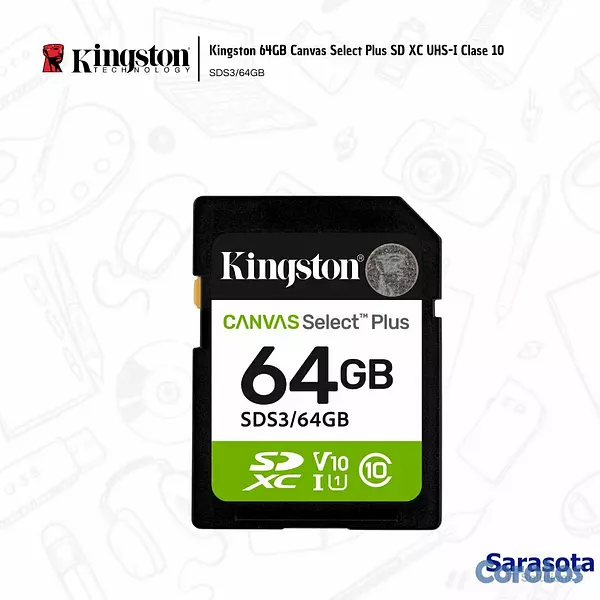 accesorios para electronica - Kingston SD Canvas Select Plus de 64Gb 100mbps 2