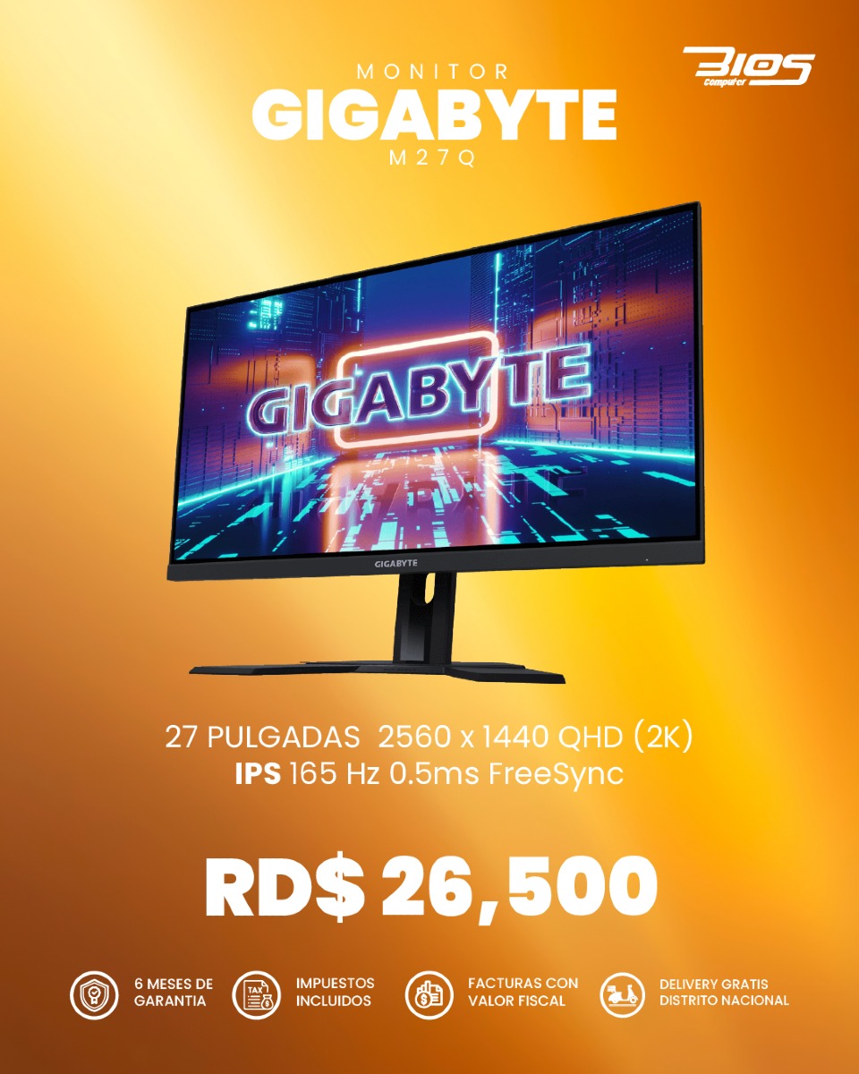 computadoras y laptops - Monitor GIGABYTE M27Q 0
