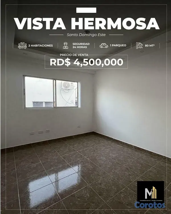apartamentos - Vendo apartamento en Vista Hermosa, Santo domingo  3