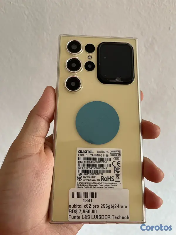 celulares y tabletas - Oukitel C62 Pro a mi mamá no le gustó, lo compré en 7,950 y lo vendo en 6,500 2