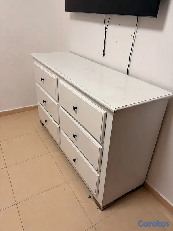 muebles y colchones - Gavetero blanco 3